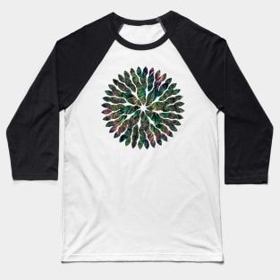 Iridescent Feathers Fractal Art Baseball T-Shirt